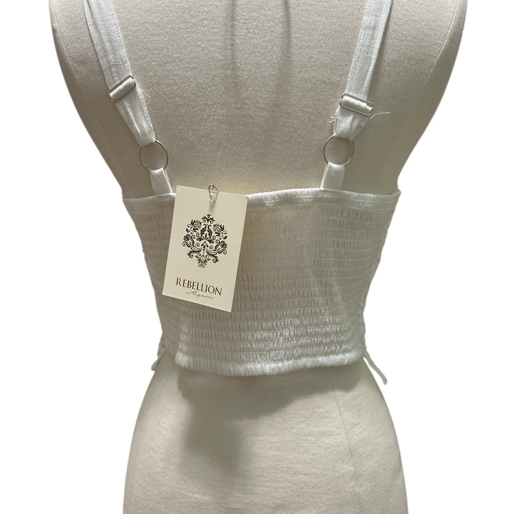 Rebellion Ivory Crochet Lace Bralette - Picture 6 of 6